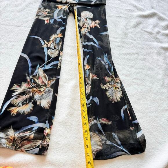 Beate Heymann Street Couture Wide Leg Mesh Pants Size 6 - Picture 8 of 9